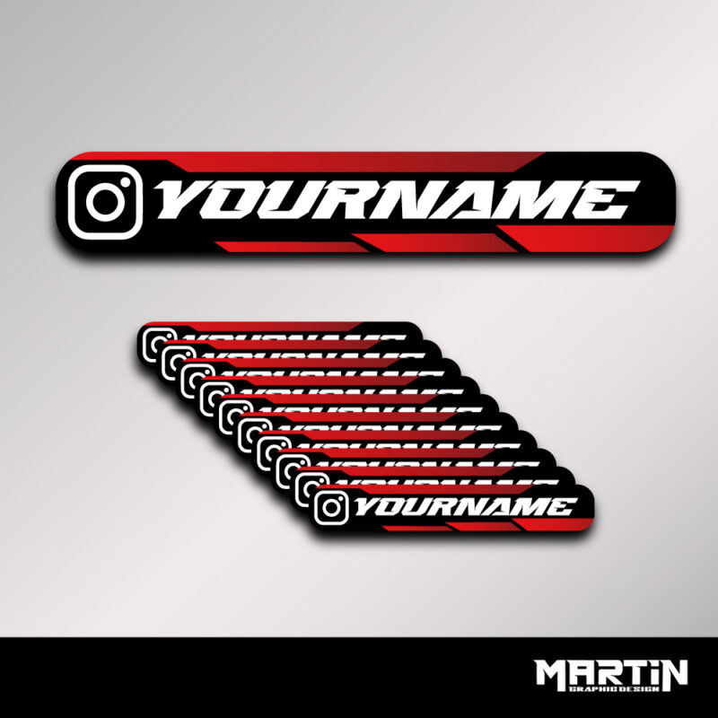 Instagram tag sticker x10